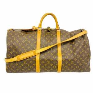 LOUIS VUITTON Brown Monogram Boston Bag